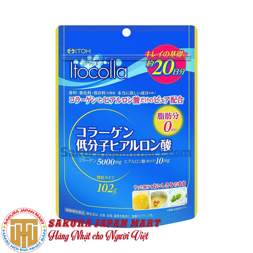 Bột uống Collagen Hyaluronic Acid 100g (Nội địa Nhật Bản)